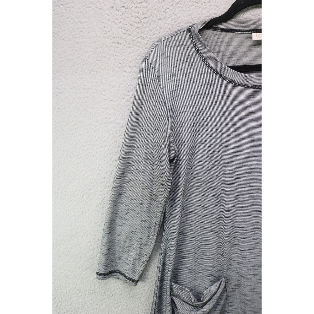 LOGO by Lori Goldstein Long Sleeve Tunic-Size Small-Pockets-BOHO-Lagenlook - Picture 3 of 9